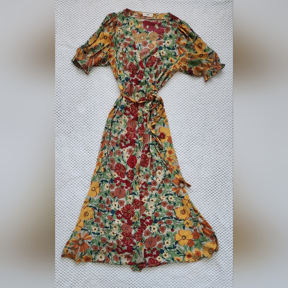 Natural Life Boho Wrap Dress: NWOT Size XL